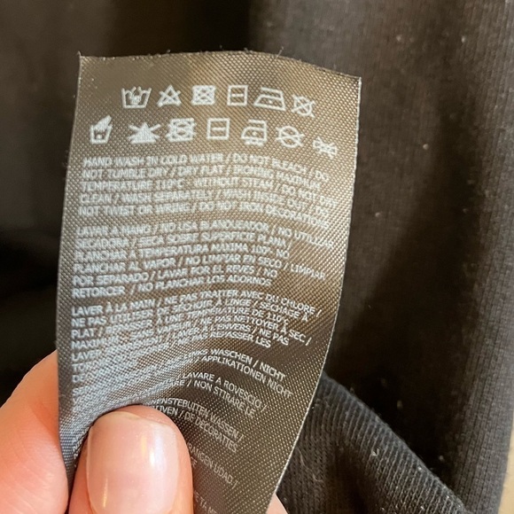 Guess SMALL Black Hoodie with Pink Logo Embroidered - Picture 6 of 11